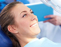 Female patients receiving teeth whitening in Castle Rock